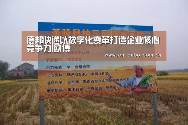 德邦快递以数字化变革打造企业核心竞争力|欧博(图1) 欧博官网